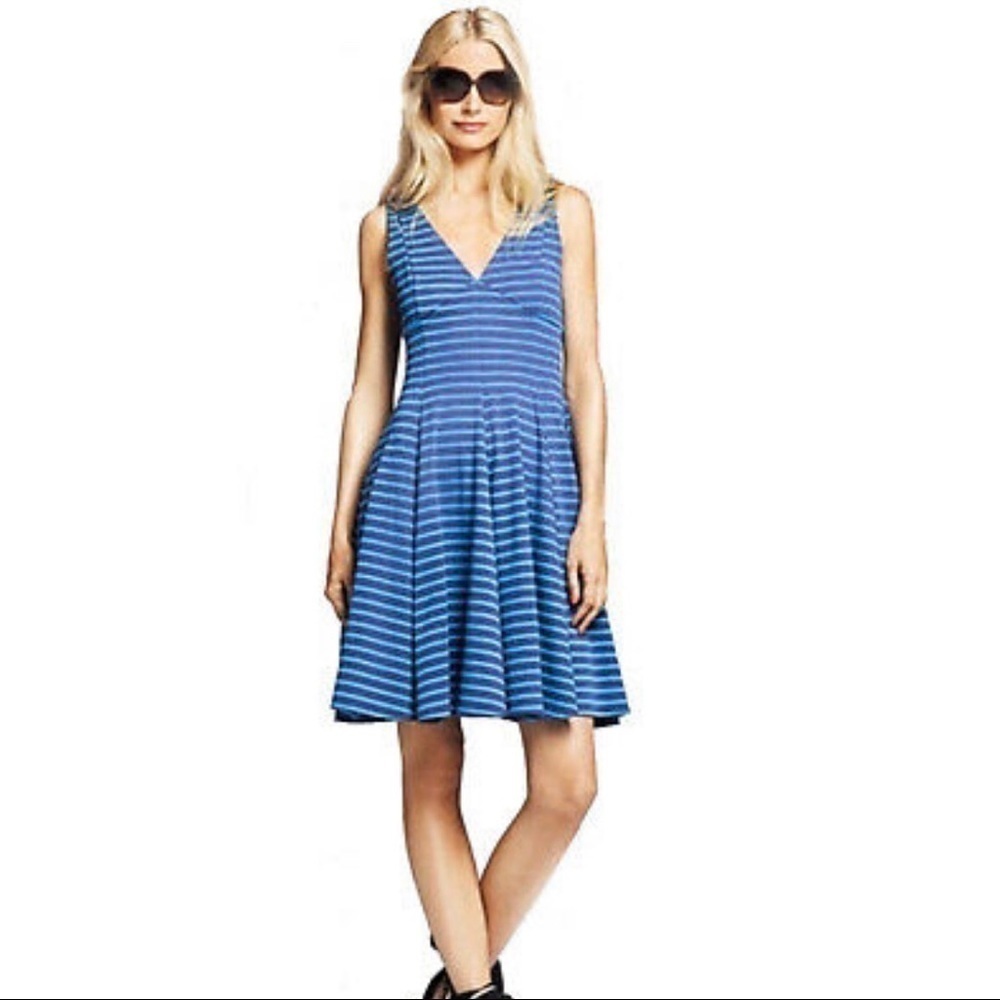 PETER SOM DESIGN NATION Striped Fit & Flare Dress